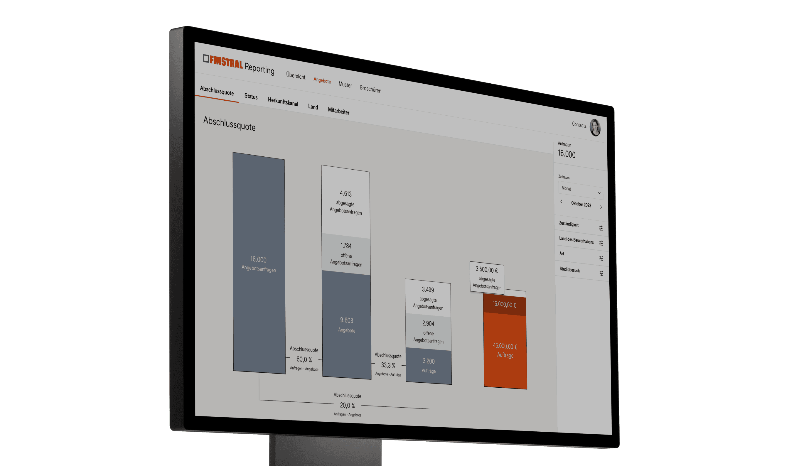 Finstral - Custom Reporting Software for Finstral and Resellers