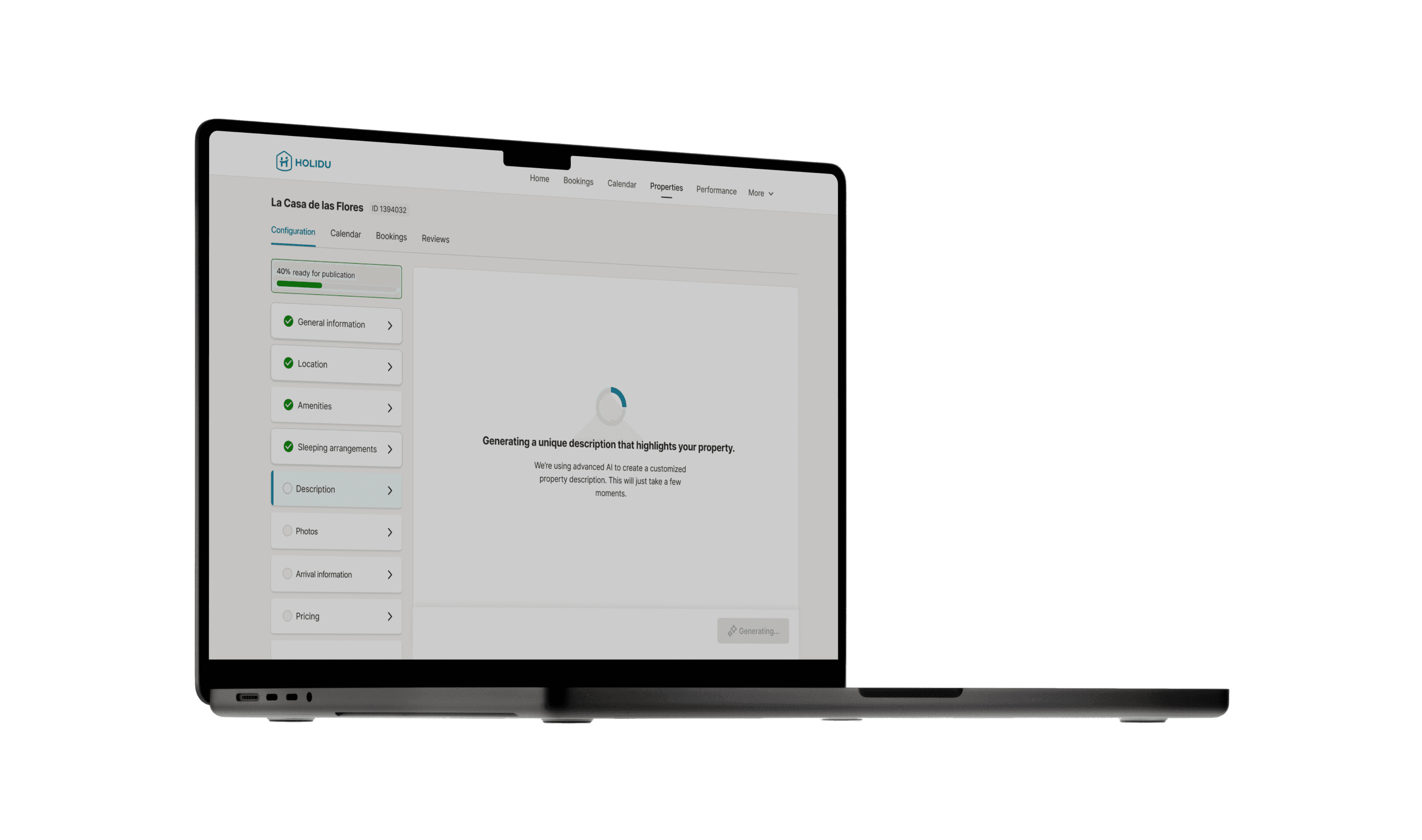 Holidu - AI-Powered Vacation Rental Description Automation